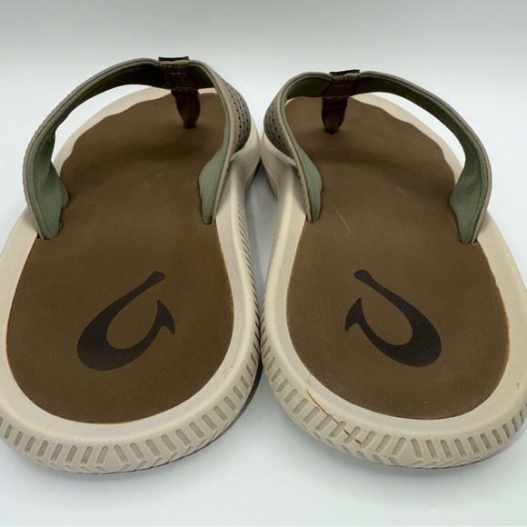 Olukai Ulele Sandals Men’s Size 10 in Clay/Mustang Flip Flops - Picture 9 of 11